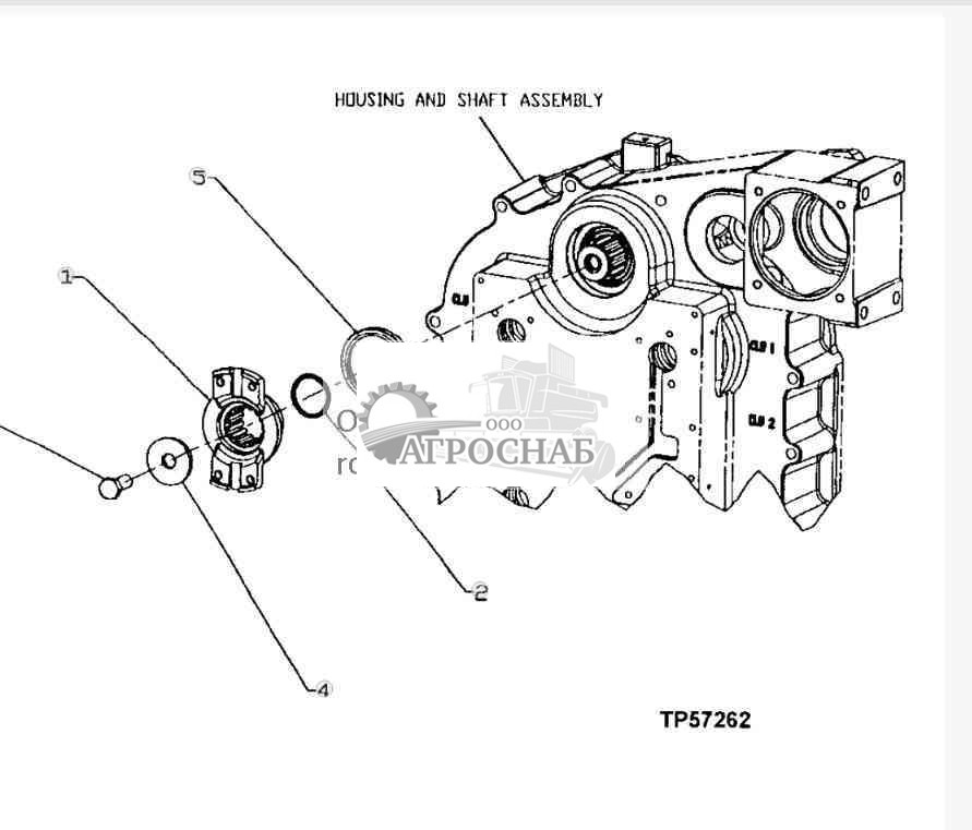 YZ103121 Группа вилок, входная, 6C 